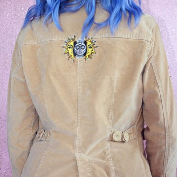 SOLD @MARKET Beatles! Vintage 90s femme fit boho Aesthetic custom Beatles jacket - Picture 10 of 14